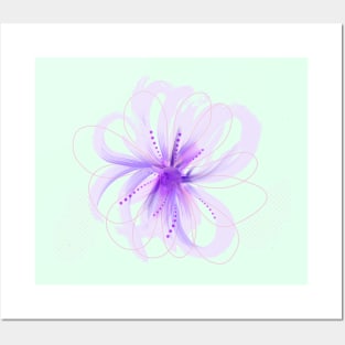 flower illustration Passion minimal linear Posters and Art